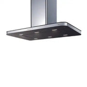 CAPPA STIVIA ISOLA cm 90X60 - Inox, Nero - 800 m3/h
