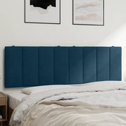 Cuscino Testiera Hanko Blu 160 cm in Velluto 374679