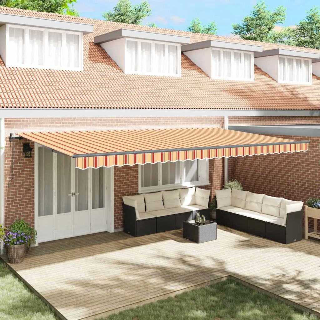 Tenda Retrattile Giallo e Arancione 600 × 300 cm 3331603