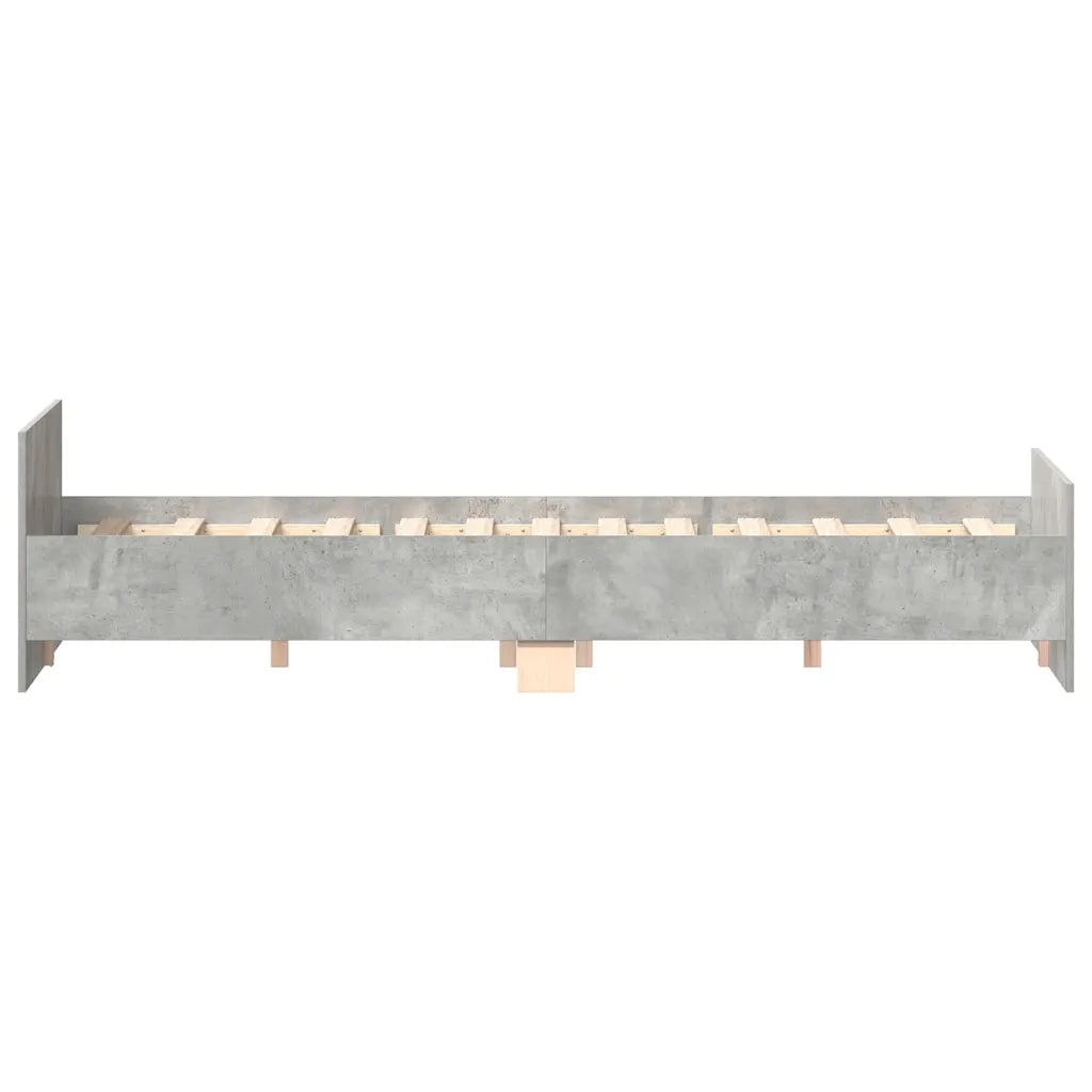 Giroletto con Testiera e Pediera Grigio Cemento 150x200 cm