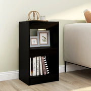 Libreria Divisorio-Scaffale per Libri-Mobile di Stoccaggio Nero 40x30x72 cm