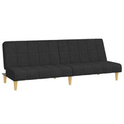 Divano letto | Sof¨¤ letto | Letto singolo a 2 Posti Nero in Tessuto
