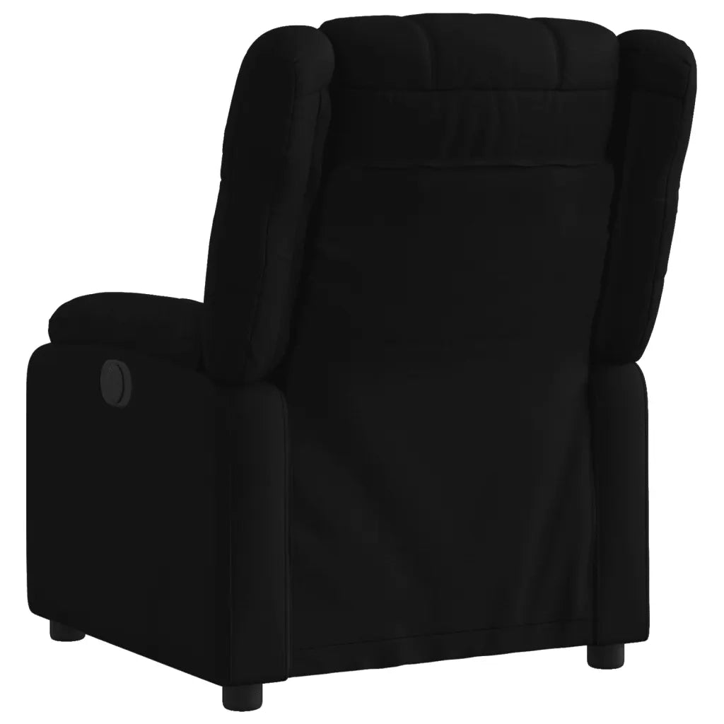 Divano Sedia-Poltrona Reclinabile in Tessuto Nero 843890