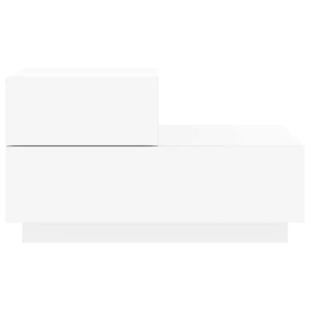 Comodino | Armadio da Notte | Mobiletto da notte con Luci LED Bianco 70x36x40,5 cm