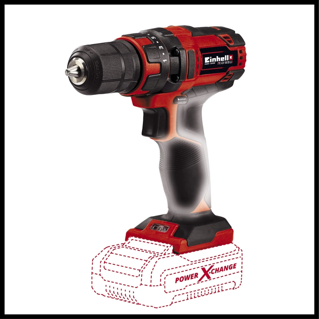 Trapano Avvitatore a Batteria Einhell Tc Cd 18 35 Li 18V Corpo Macchina