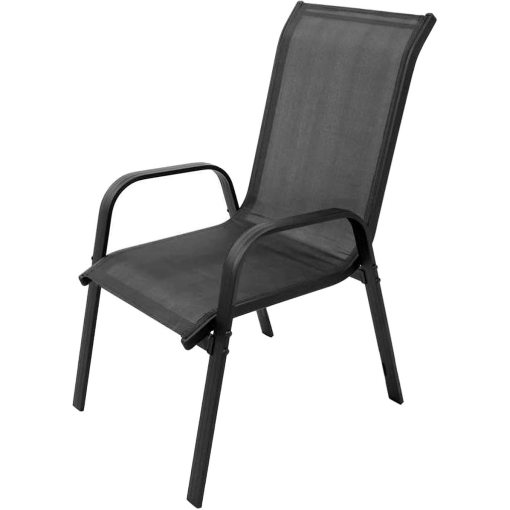 Set da Giardino Island e Sofia con Tavolo e 4 Sedie Grigio Scuro