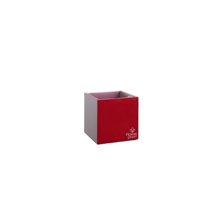 Vaso CUBICO 9x9x9 cm, con sistema di auto-irrigazione