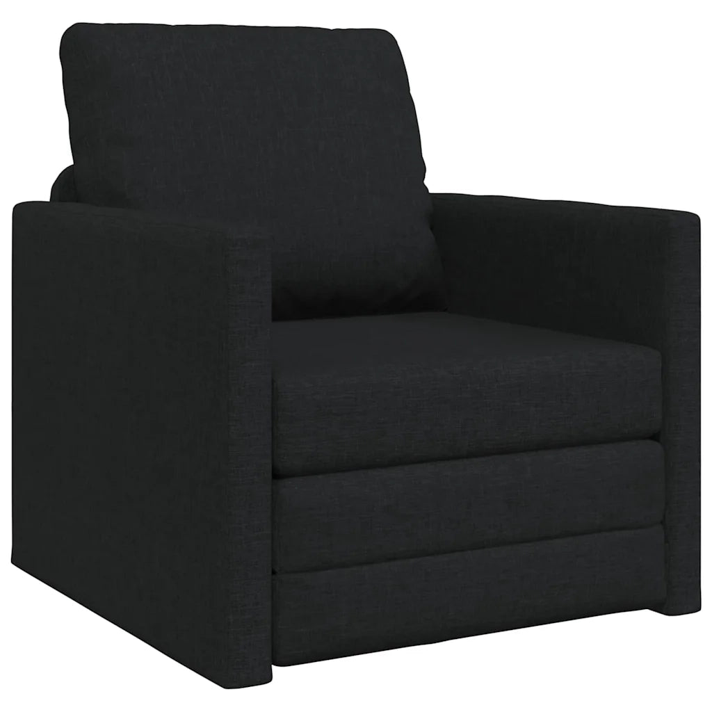 Divano letto-Sofa Letto-Daybed Nero 74 x 77 x 81 cm Tessuto