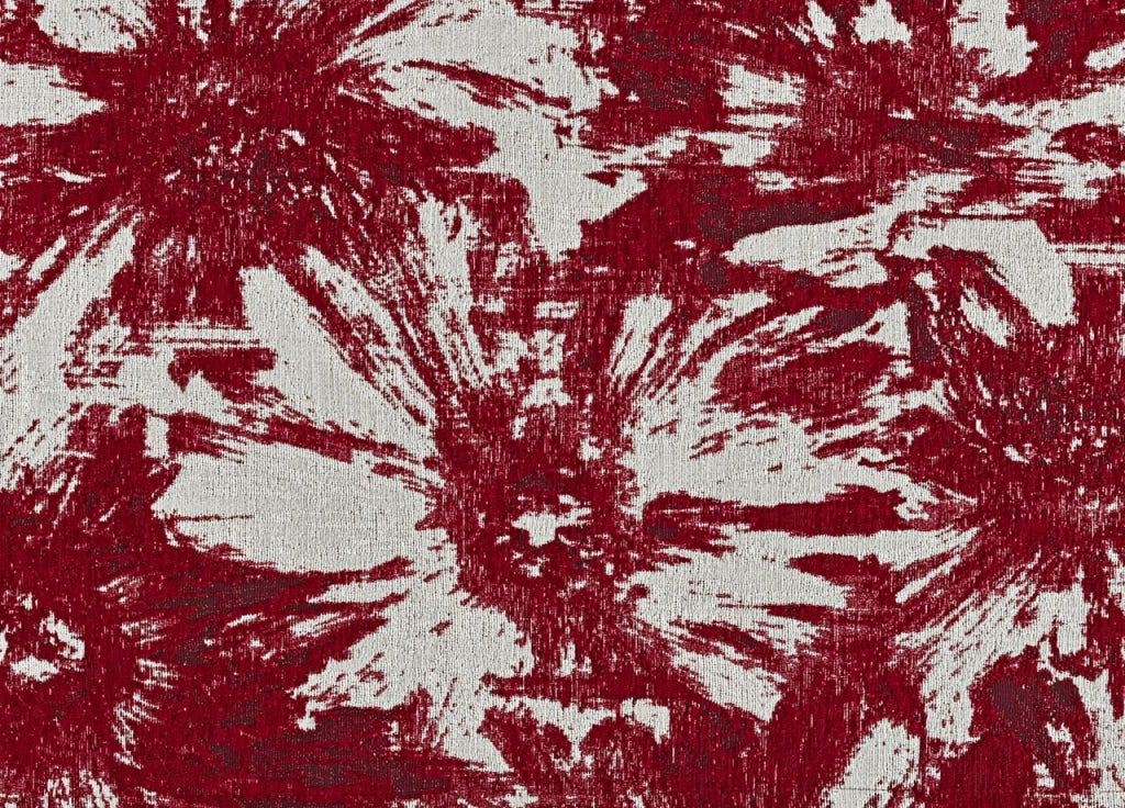 Tappeto Salotto Velour Antiscivolo Disegno Fior Di Loto By Suardi - 175x240 - Rosso