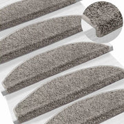 Tappetini per scale autoadesivi Semicircolare 15 pz | Gradini per Scale Grigio