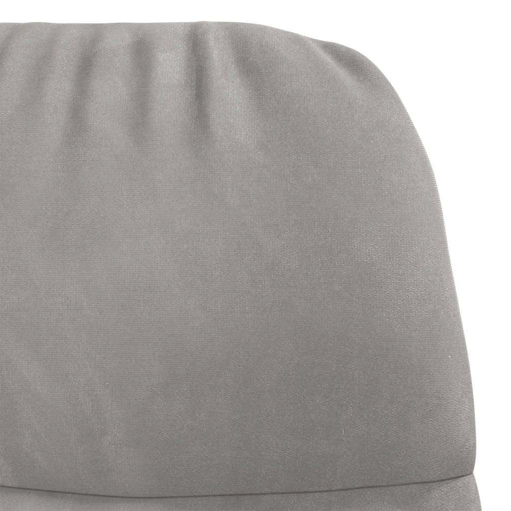 Sedia a Dondolo Grigio Chiaro in Velluto 4102621