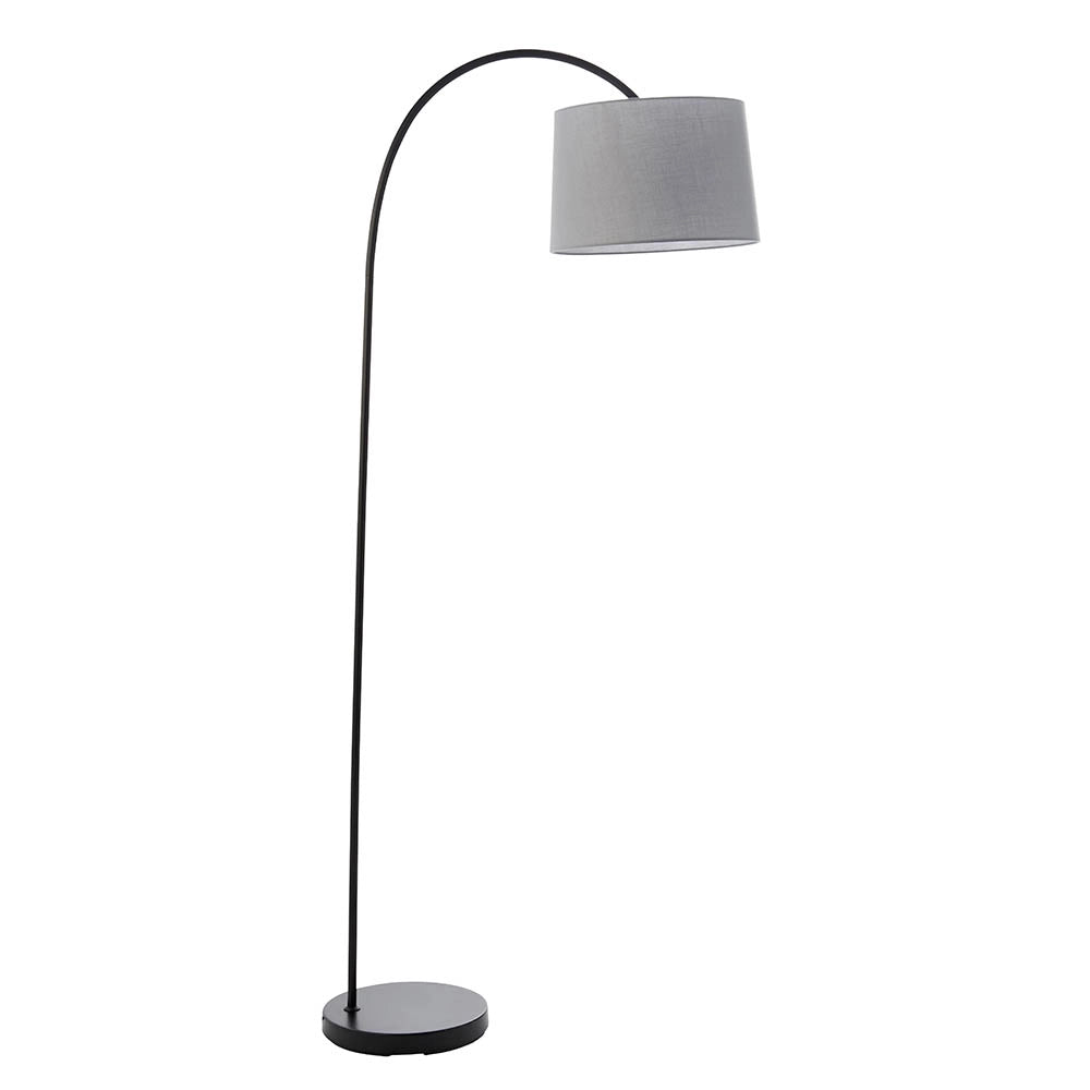 Lampada da terra nera opaca orientabile E27 Endon Carlson