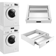 Kit di Sovrapposizione per Lavatrice e Asciugatrice Collegamento Universale con Cassetto [en.casa]