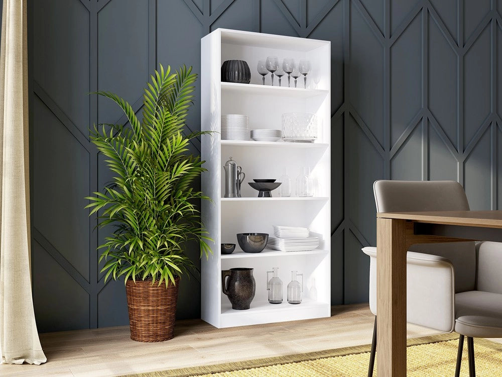 Scaffale ONYX R80 bianco libreria moderna