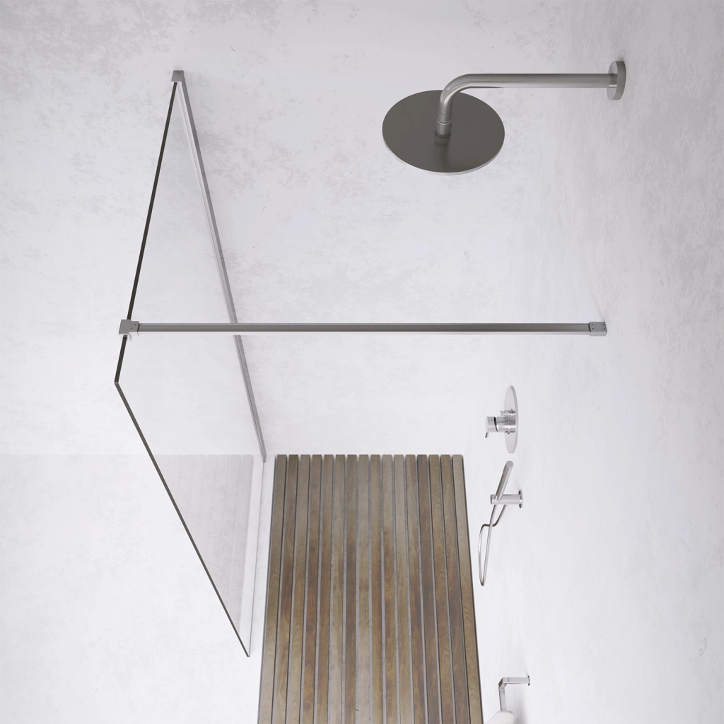 Parete doccia walk-in 70 cm 8mm trasparente anticalcare h200 | Lazaros
