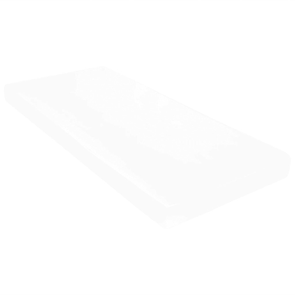 Divano Letto con Materasso 90x200 cm Bianco in Legno di Pino 3083575