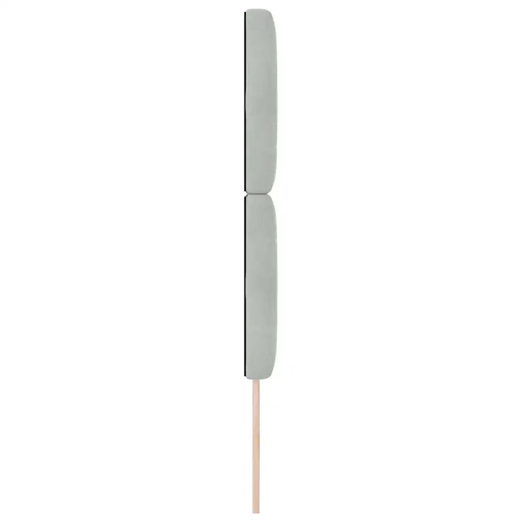 Testiera LED con strisce LED Grigio chiaro 80 cm Velluto 3338342