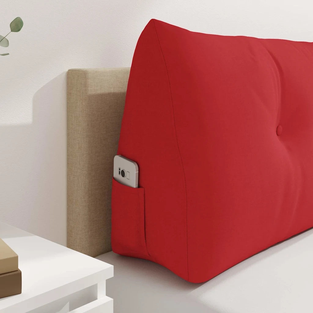 Cuscino per Schiena Rosso 160 x 24 x 50 cm Tessuto 42014540