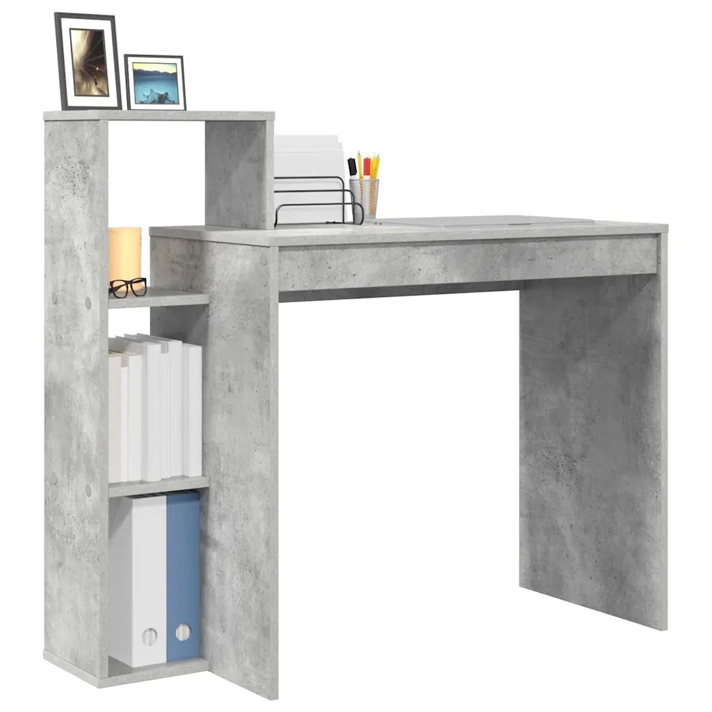 Scrivania Grigio cemento 100 x 40 x 90 cm Legno multistrato 869317