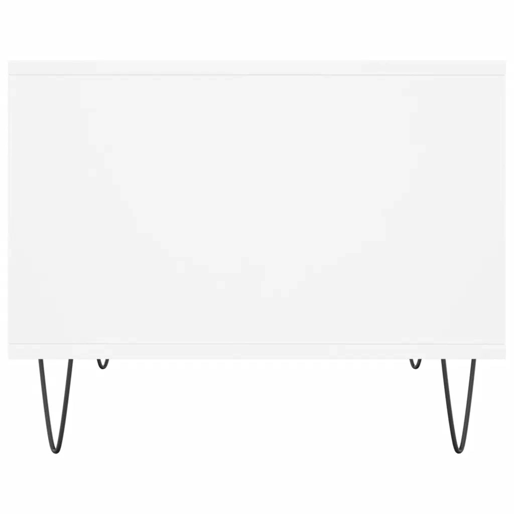 Tavolino da salotto | Tavolino da caff¨¨ | Tavolino da Soggiorno Bianco 60x50x40 cm in Legno Multistrato