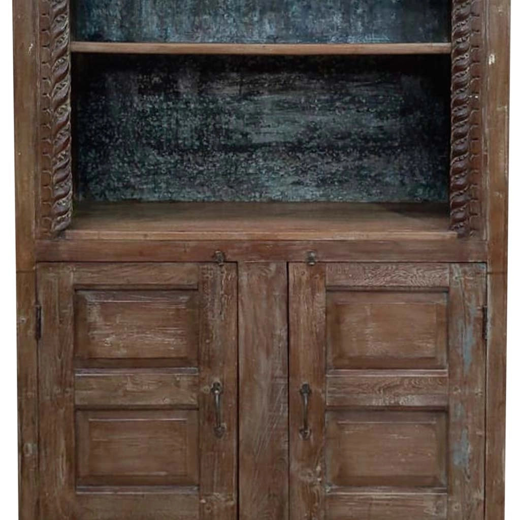 Libreria in legno marrone 107x42x213h