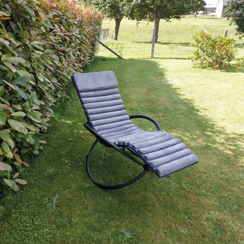 Lettino prendisole SWING LUXE MONACO - Grigio