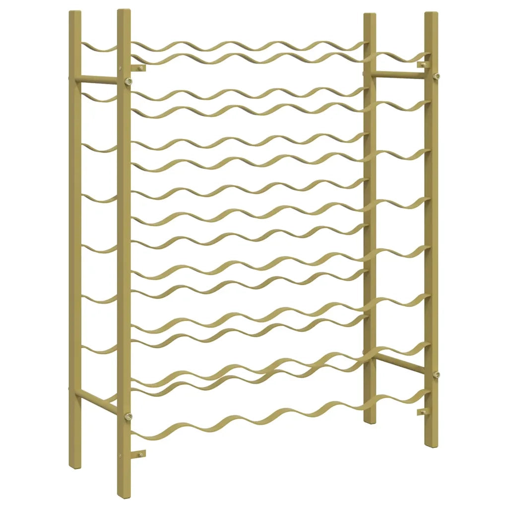 Portabottiglie per 48 Bottiglie Metallo Oro 340909