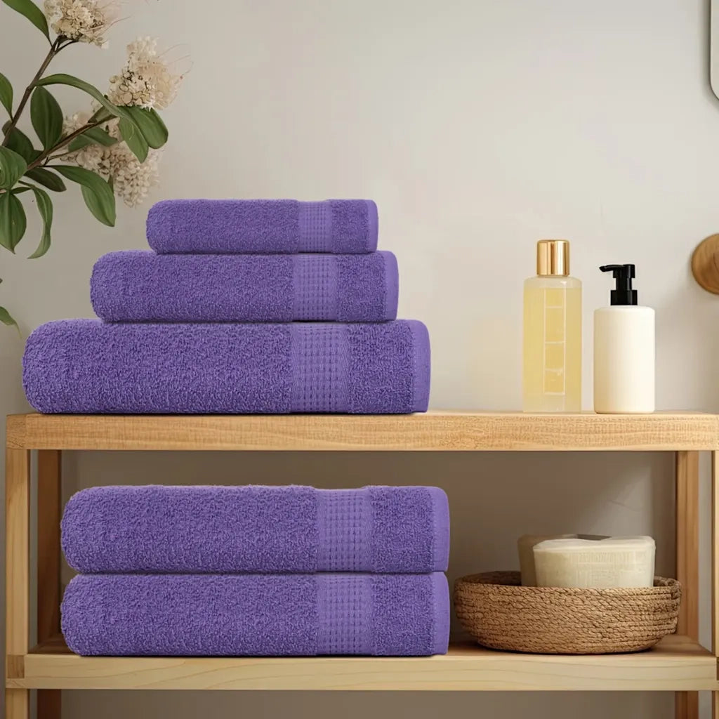 Asciugamani per sauna FROGN 2 pezzi Viola 80x200 cm 360 g/m2
