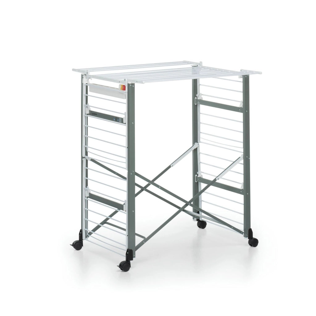 Foppapedretti 9900420016 Gulliver Evo Stendibiancheria pieghevole 27 m con ruote colore Alluminio