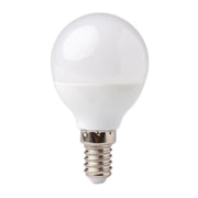 Lampadina LED sferica E14 7W 630lm 3000K stabile Ecolight