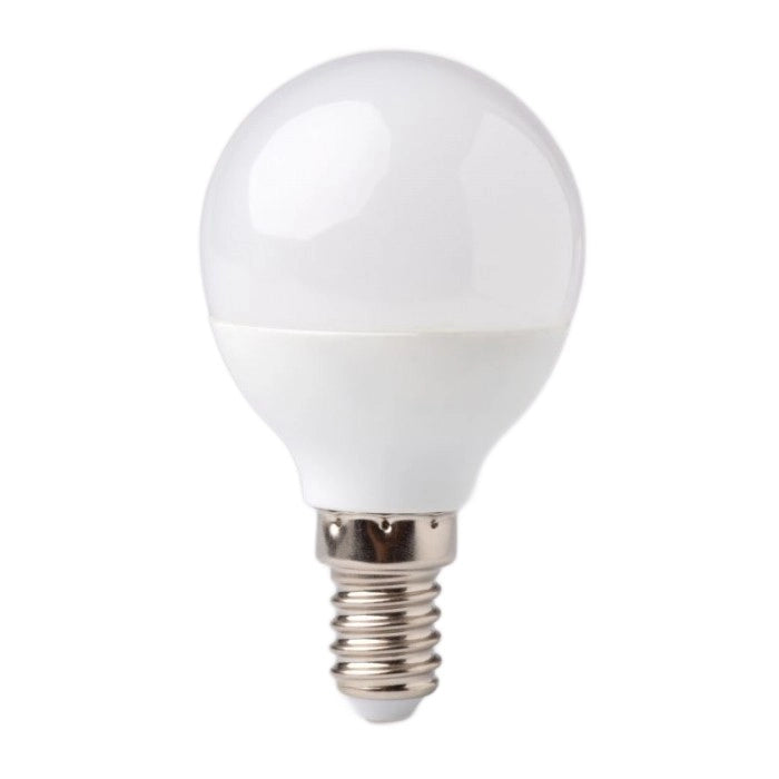 Lampadina LED sferica E14 7W 630lm 3000K stabile Ecolight