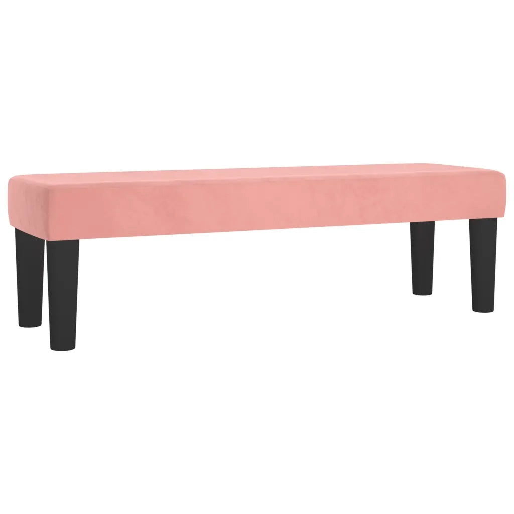 Giroletto a Molle con Materasso Rosa 160x200 cm in Velluto 3137736
