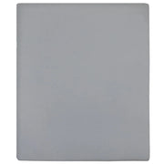 Lenzuolo con Angoli Jersey Grigio 160x200 cm Cotone CFW1379645