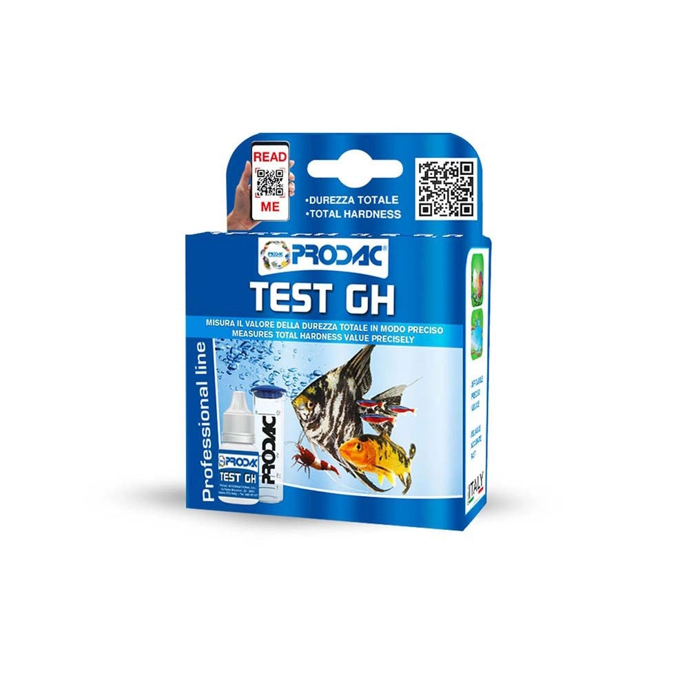 Prodac Test GH - Test per il Controllo della Durezza totale in Acqua Dolce - Utile per Circa 85 Test
