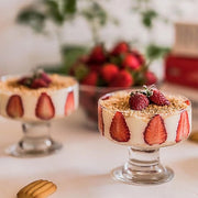Set di Cialde per Dessert in Vetro Transparente - 6 pezzi - 189ml