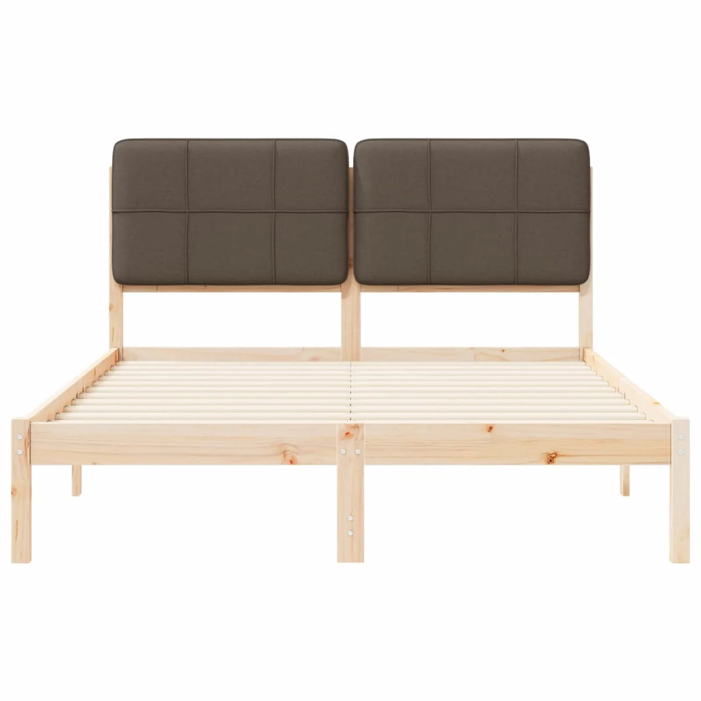 Letto con Testiera Rivestita-Struttura Letto con Testiera Talpa 140 x 200 cm Pino massello 438072