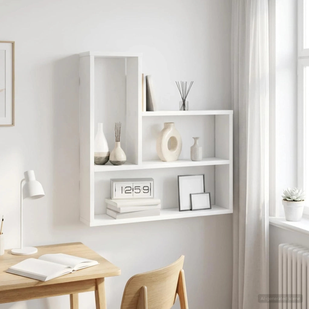Scaffale da parete Bianco 60 x 11 x 60 cm Legno ingegnerizzato 8012164