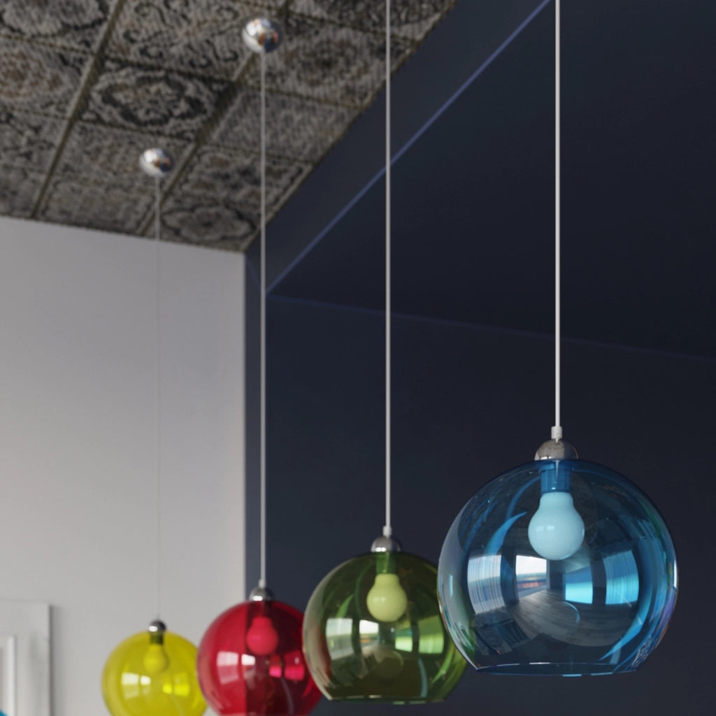 Lampada a sospensione BALL rosso