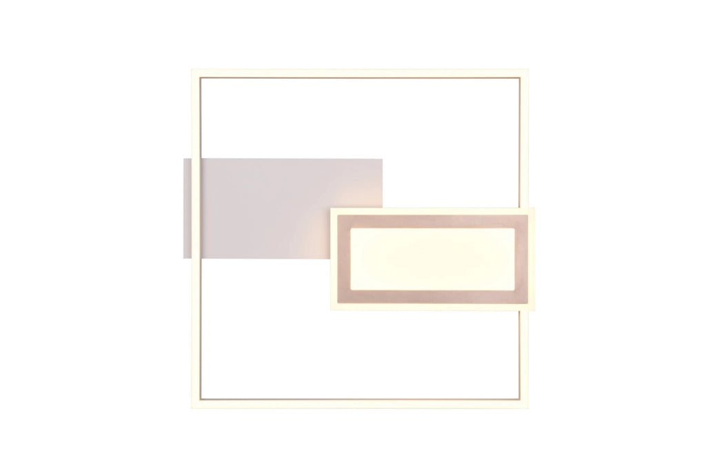 Lampada da soffitto LED geometrica SPIRO RL grigia 32W