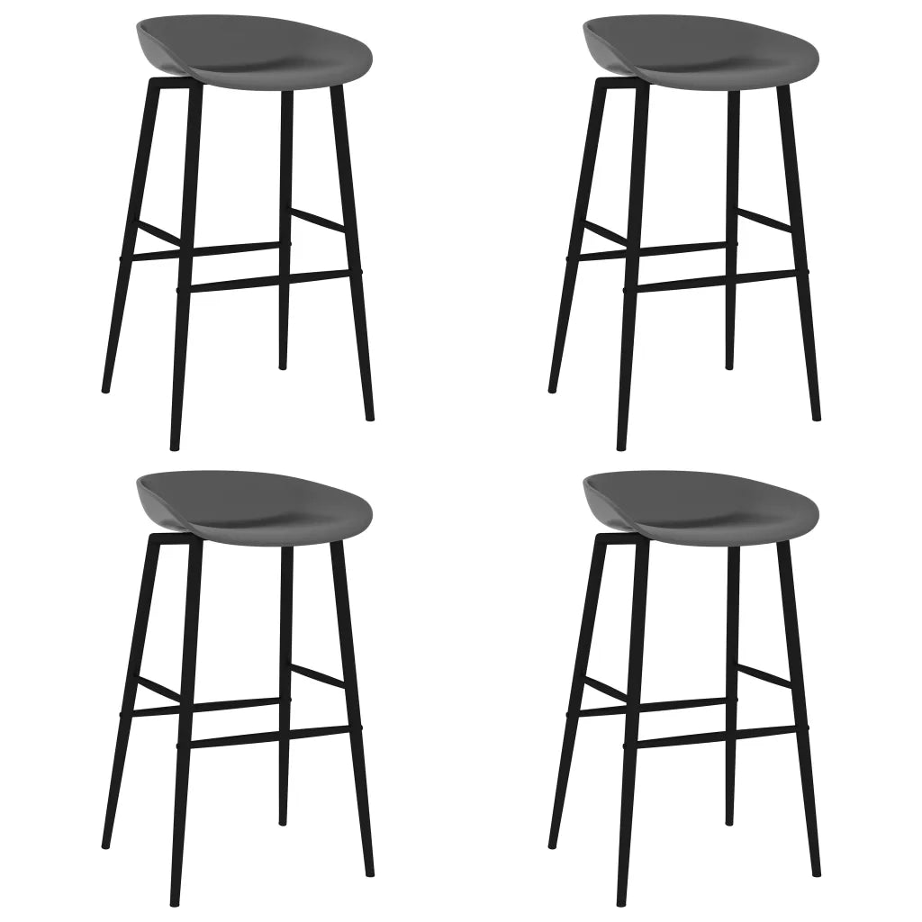 Set da Bar 5 pz Nero e Grigio 3057467