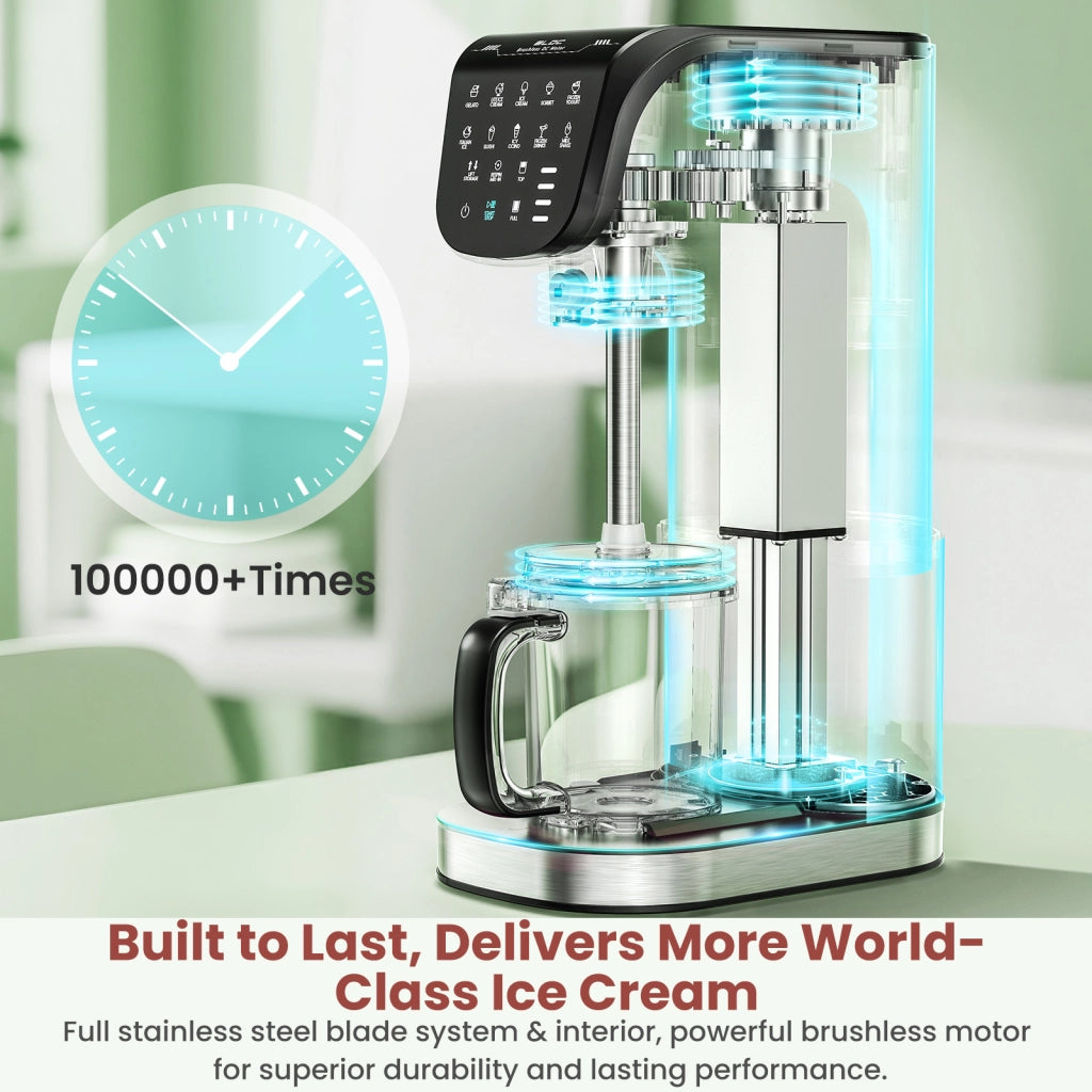 Macchina per Gelato Automatica 3 Pinte ¨C zephmum ¨C Argento