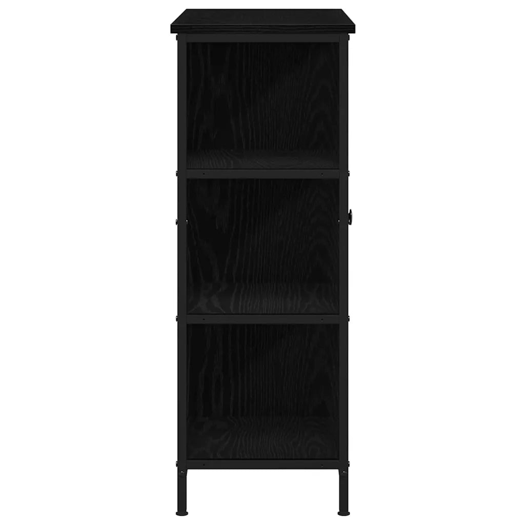 Credenza Rovere Nero 70 x 30 x 80 cm 869090