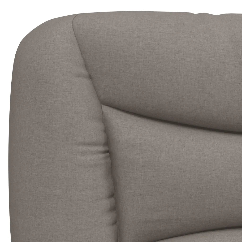 Letto con Materasso Hvar Tortora 120x200 cm in Tessuto