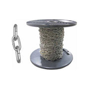 Inoxmare 8012947351239 Catena Genovese N.17 in Acciaio Inox AISI 304 Diametro 3 mm Lunghezza 50 m Non Adatta per Sollevamento colore Inox