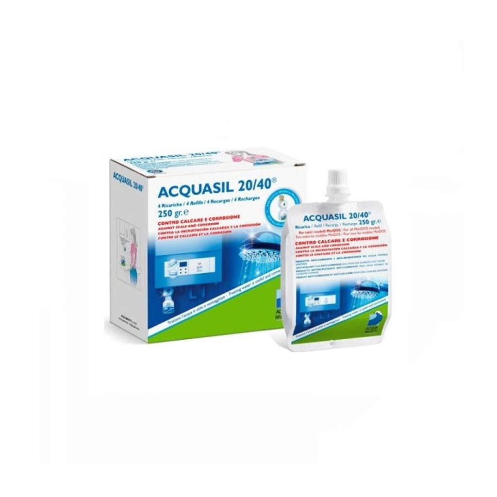 Acquasil 20 40 Ricarica Conf. 4X250 Gr Anticalcare Minidos PC200