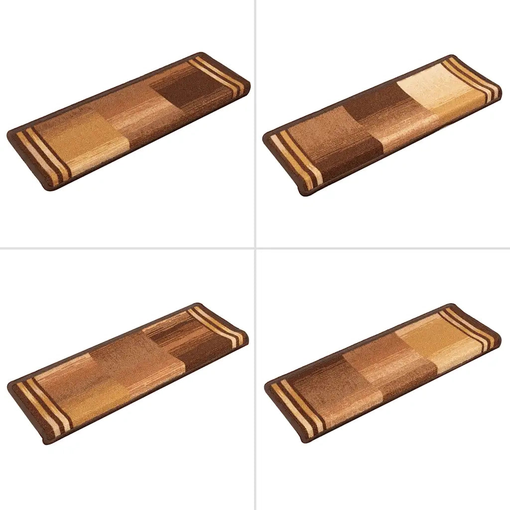 Tappetini per Scale Autoadesivi 5 pz | Gradini per Scale 65x21x4 cm Marroni