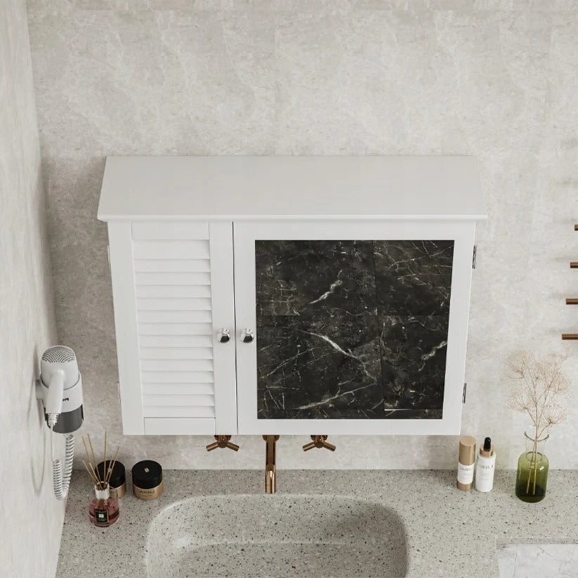 Armadietto da bagno 69x15x49 cm, colore bianco, ideale per l'organizzazione.