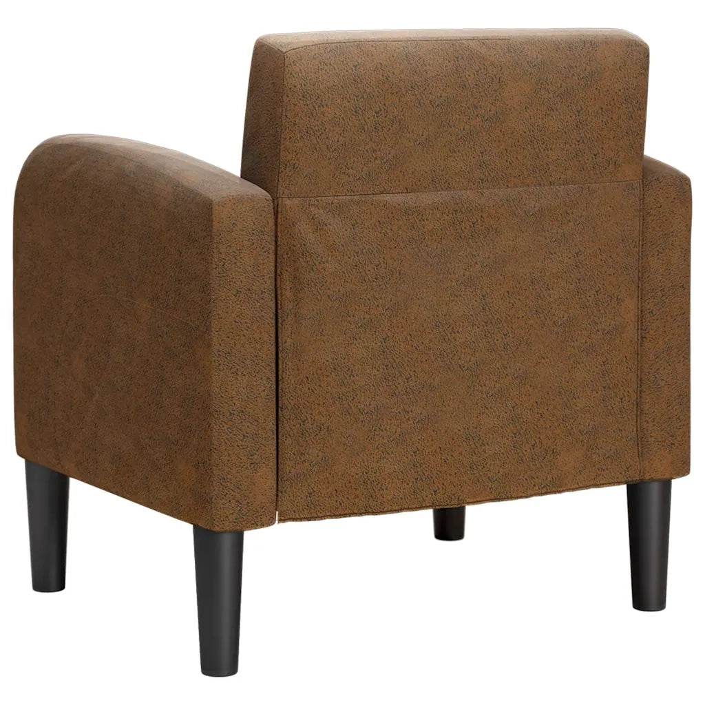Divano Sedia con Braccioli Marrone 54 cm in Similpelle 4100534