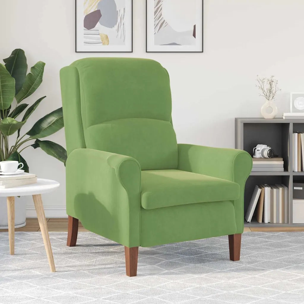 poltrona Verde chiaro 76 x 94 x 102 cm Velluto
