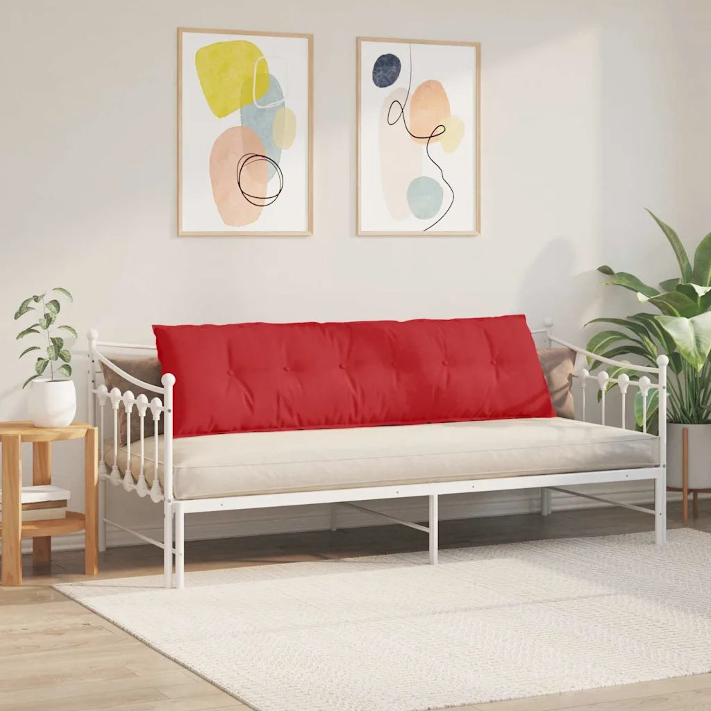 Cuscino per Schiena | Cuscino dorsale Rosso 180 x 19 x 50 cm Tessuto